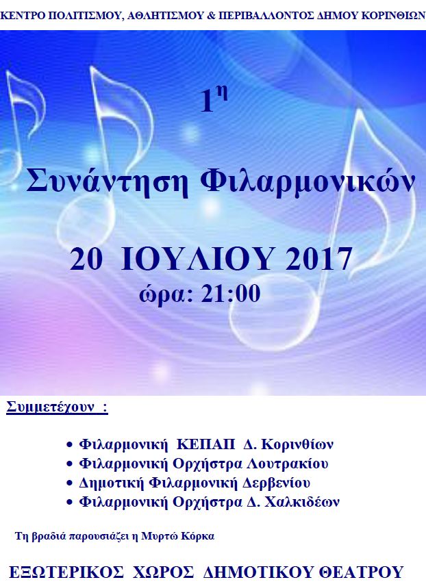 1η Συνάντηση Φιλαρμονικών